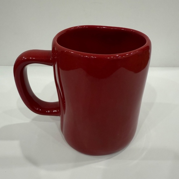Rae Dunn CHRISTMAS CHEER Coffee Mug Artisan Collection Magenta Red Shiny 16 oz - Picture 2 of 4